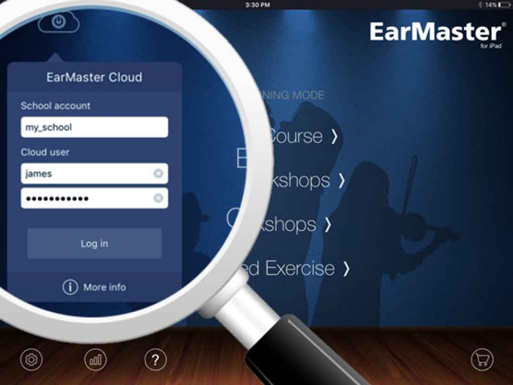 EarMaster Cloud login